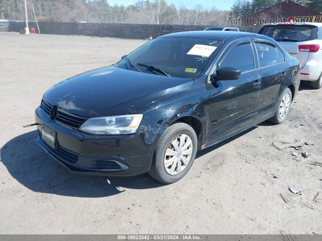 2013 Volkswagen Jetta 2.0l Base Black vin: 3VW2K7AJ7DM374480