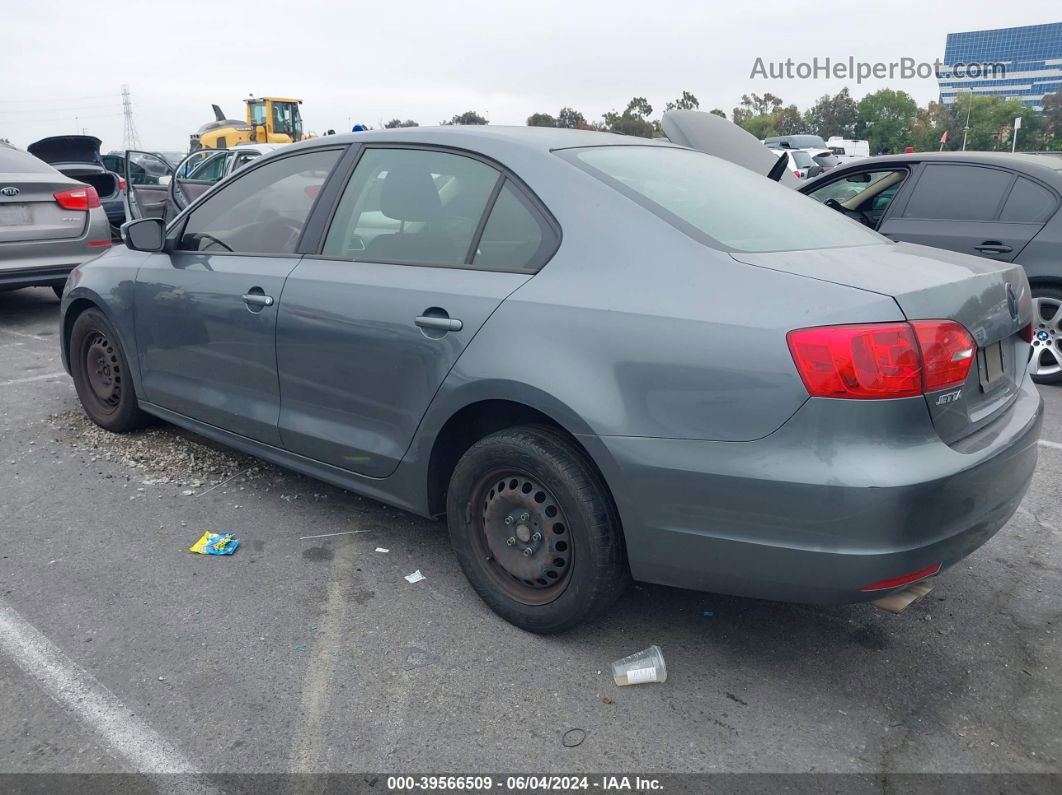 2013 Volkswagen Jetta 2.0l S Gray vin: 3VW2K7AJ7DM392090