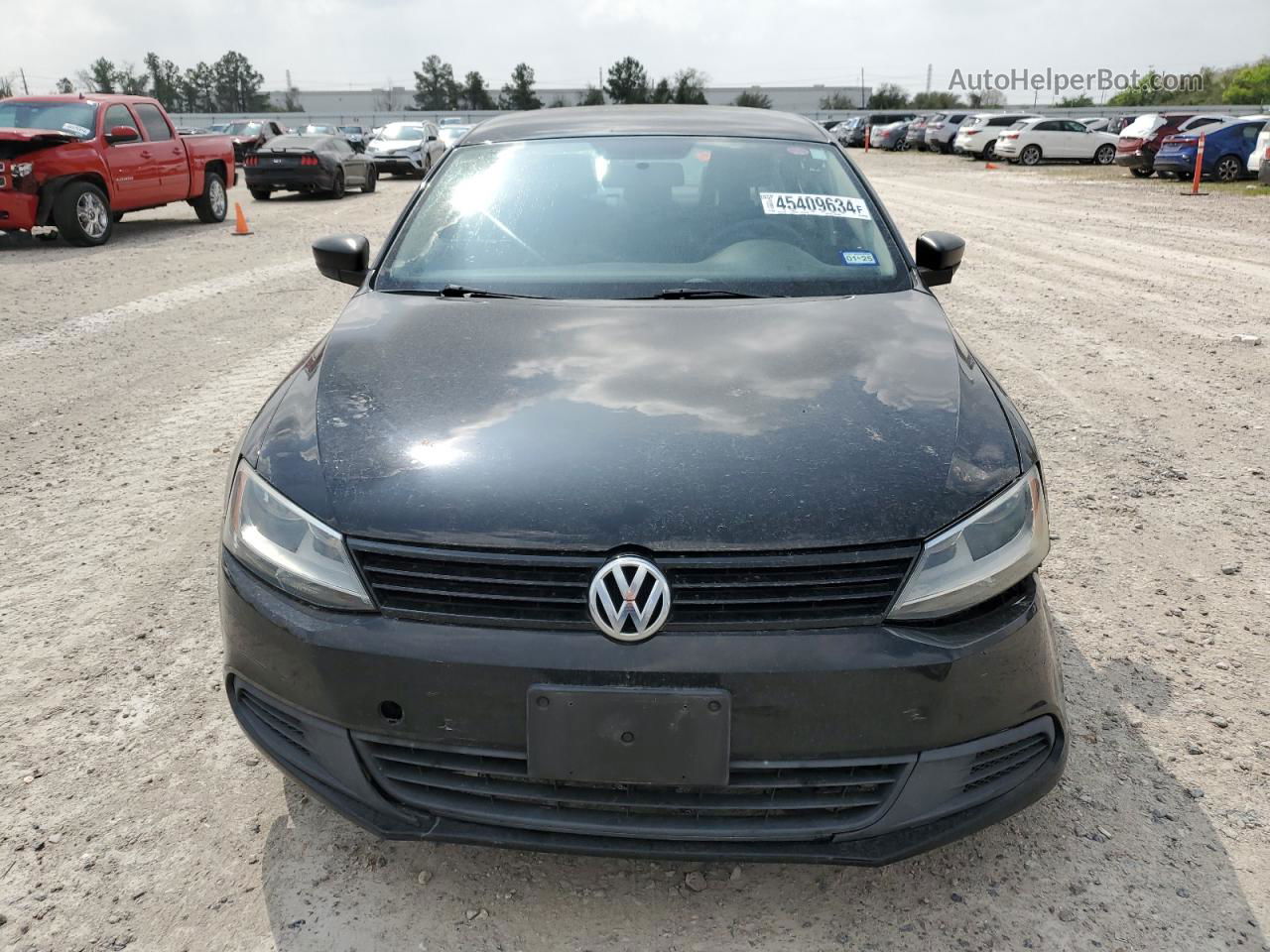 2013 Volkswagen Jetta Base Black vin: 3VW2K7AJ7DM405162