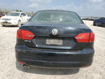 2013 Volkswagen Jetta Base Black vin: 3VW2K7AJ7DM405162