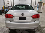 2014 Volkswagen Jetta Base Silver vin: 3VW2K7AJ7EM256026