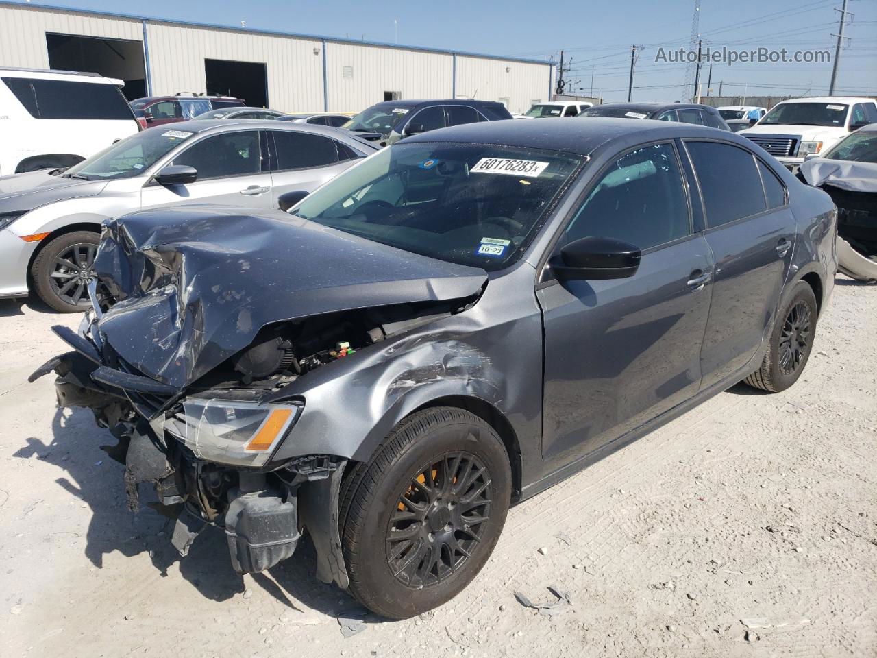 2014 Volkswagen Jetta Base Gray vin: 3VW2K7AJ7EM312398