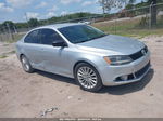 2014 Volkswagen Jetta 2.0l S Silver vin: 3VW2K7AJ7EM334353