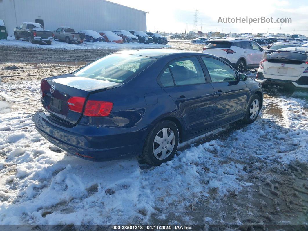 2014 Volkswagen Jetta 2.0l S Blue vin: 3VW2K7AJ7EM375789