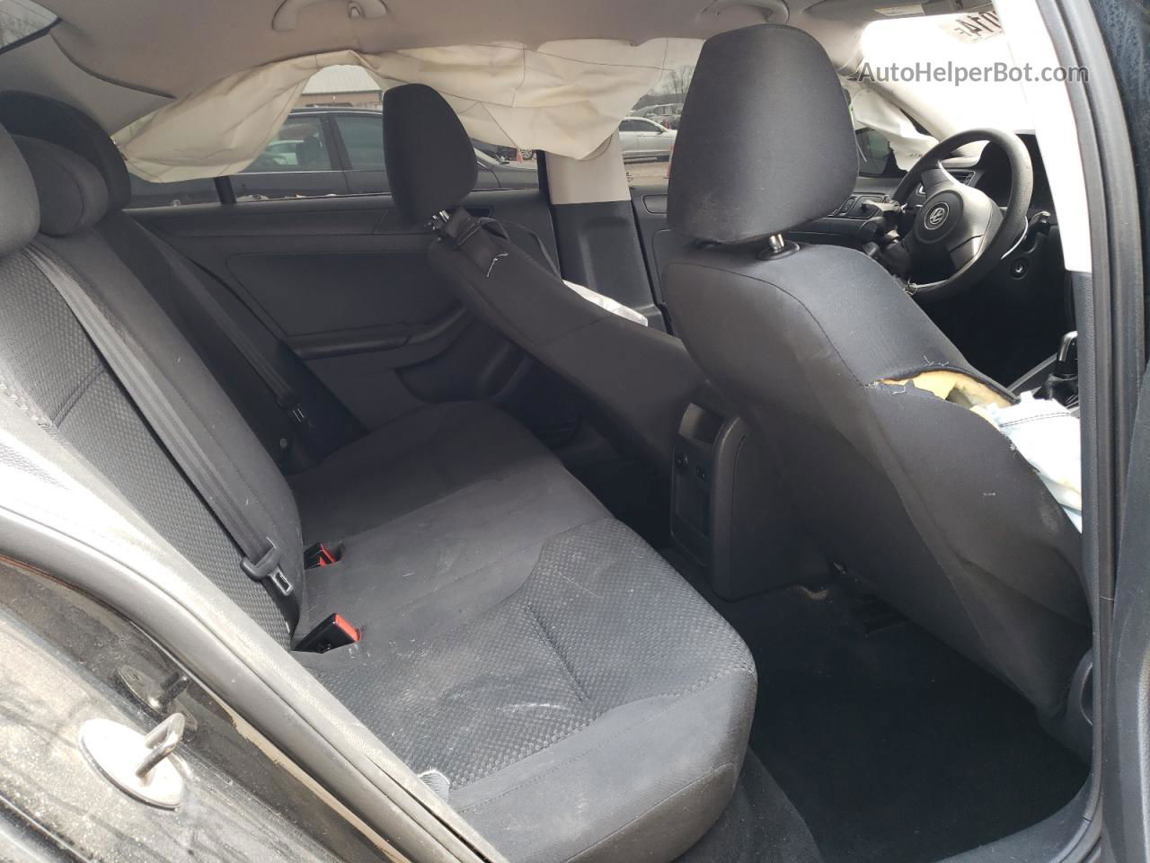 2014 Volkswagen Jetta Base Черный vin: 3VW2K7AJ7EM398800