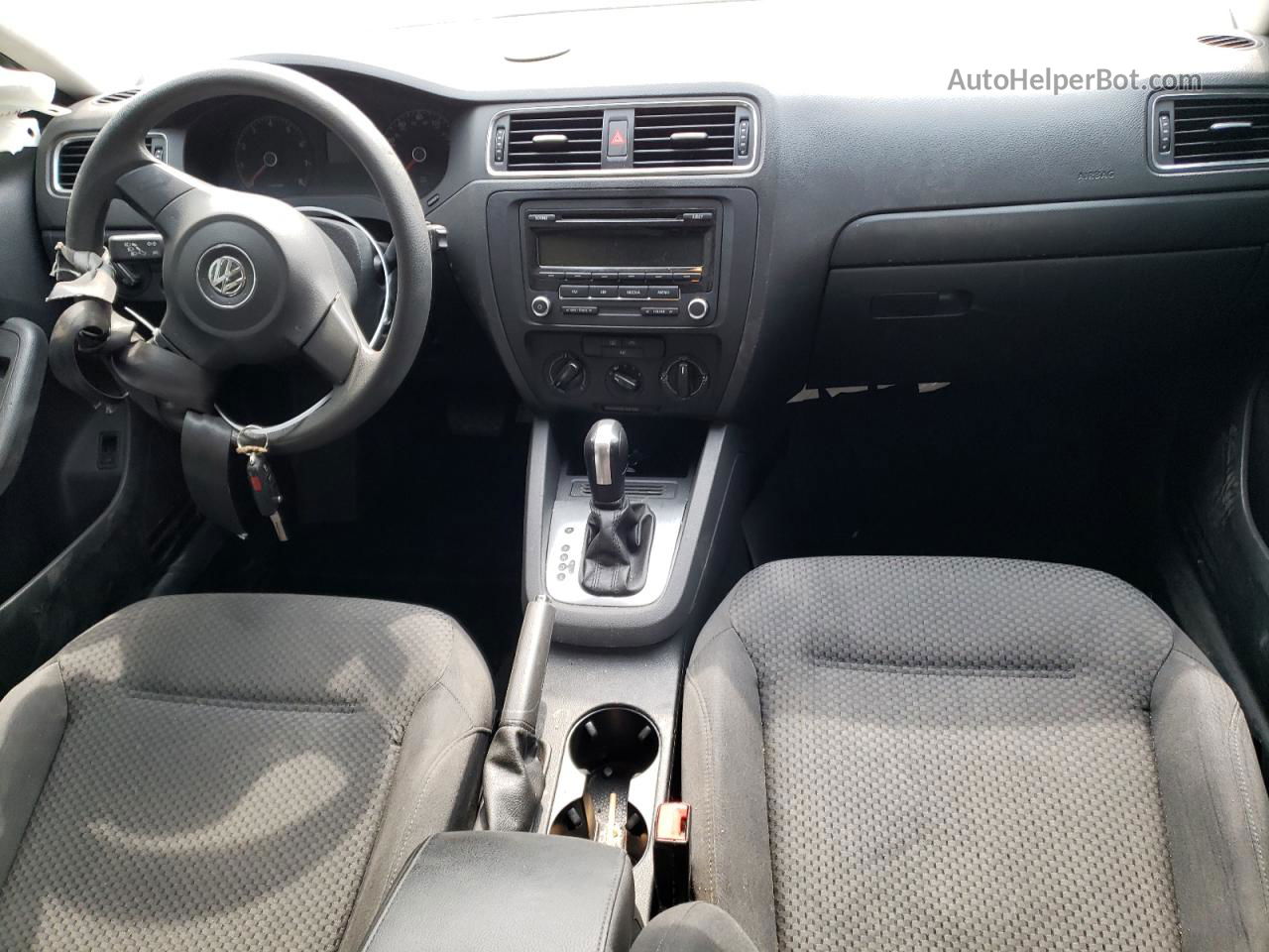 2014 Volkswagen Jetta Base Черный vin: 3VW2K7AJ7EM398800