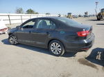 2015 Volkswagen Jetta Base Черный vin: 3VW2K7AJ7FM215171