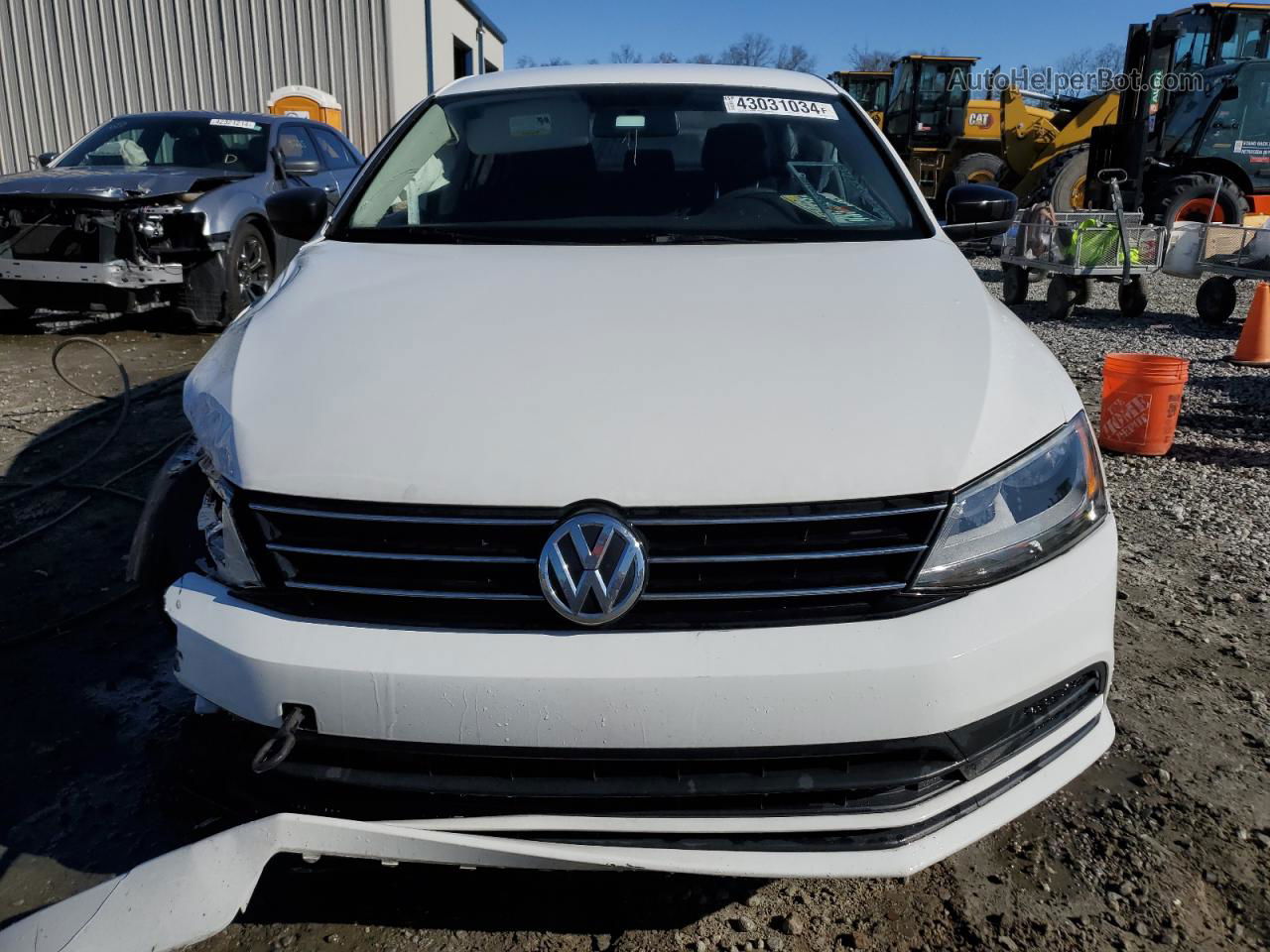 2015 Volkswagen Jetta Base White vin: 3VW2K7AJ7FM223657