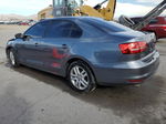 2015 Volkswagen Jetta Base Gray vin: 3VW2K7AJ7FM250888