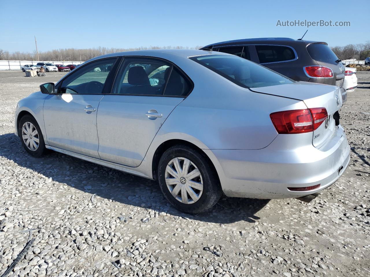 2015 Volkswagen Jetta Base Silver vin: 3VW2K7AJ7FM268467