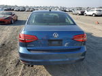 2015 Volkswagen Jetta Base Blue vin: 3VW2K7AJ7FM279842