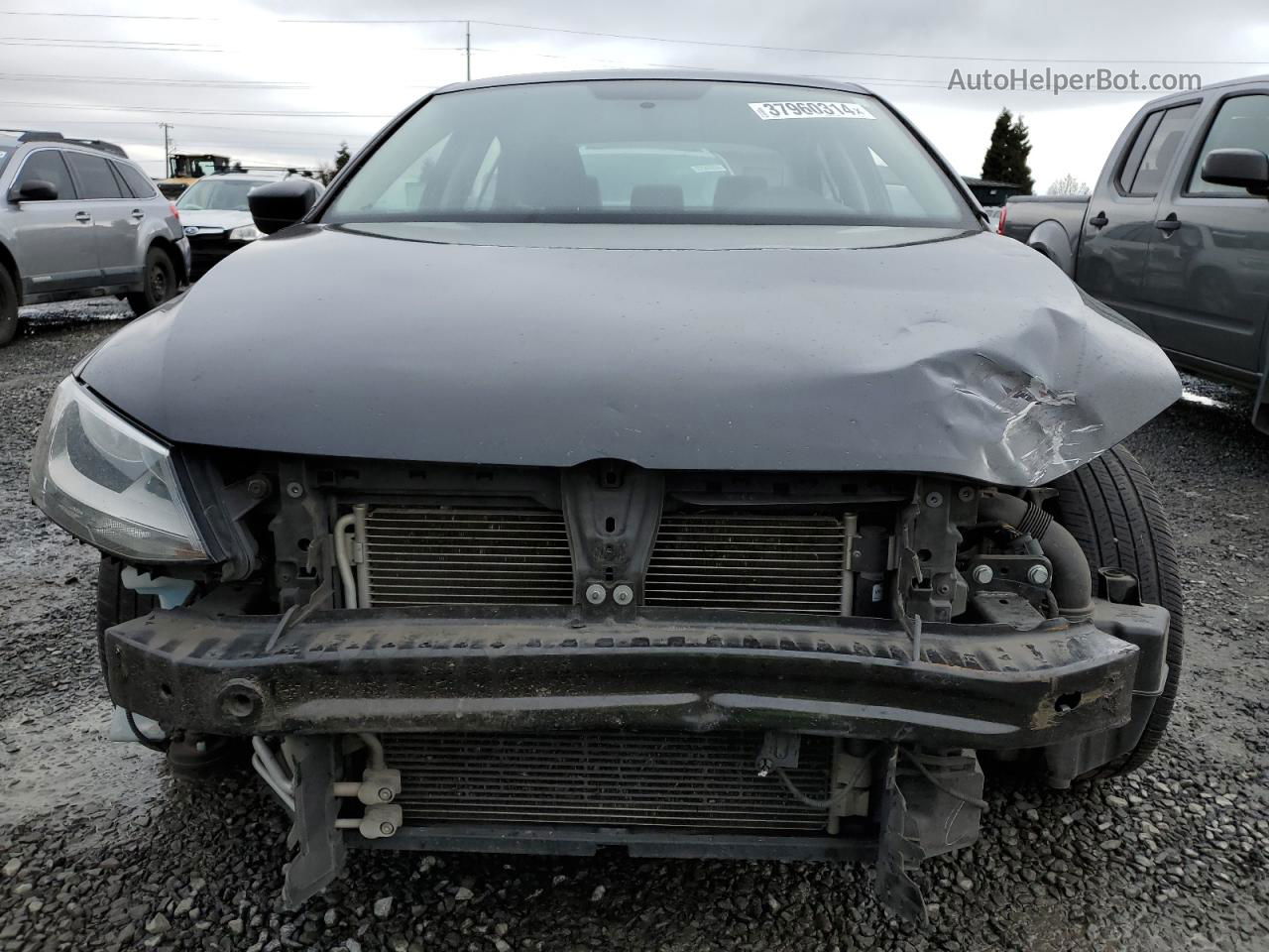 2015 Volkswagen Jetta Base Black vin: 3VW2K7AJ7FM329364