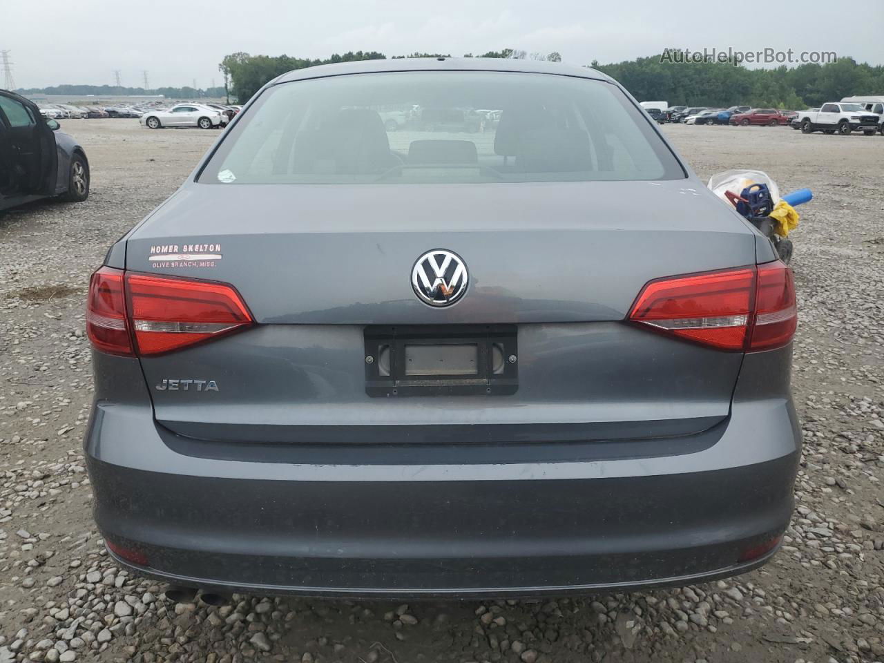 2015 Volkswagen Jetta Base Gray vin: 3VW2K7AJ7FM331566