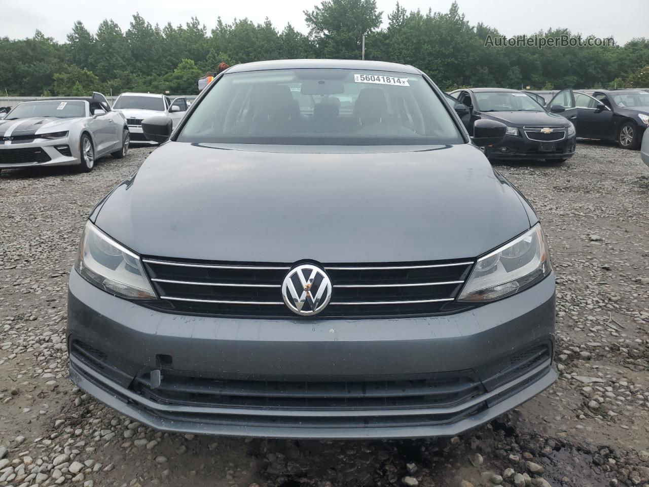 2015 Volkswagen Jetta Base Gray vin: 3VW2K7AJ7FM331566