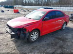 2015 Volkswagen Jetta 2.0l S Красный vin: 3VW2K7AJ7FM425964