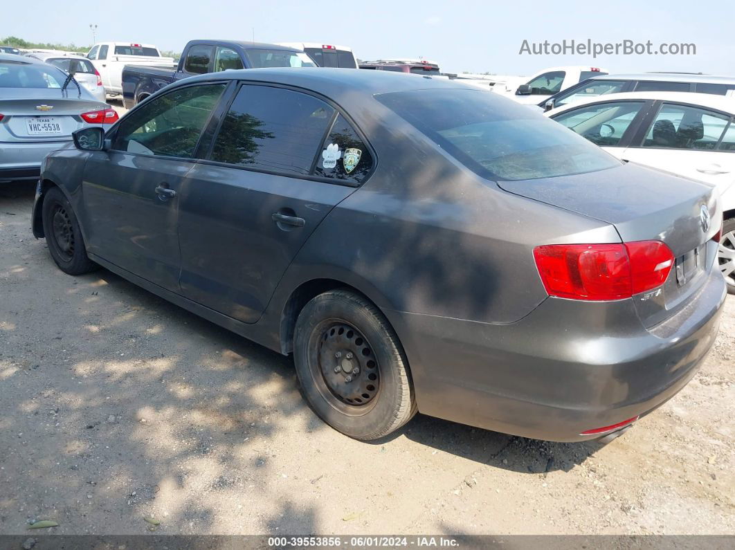 2011 Volkswagen Jetta 2.0l S Gray vin: 3VW2K7AJ8BM058602