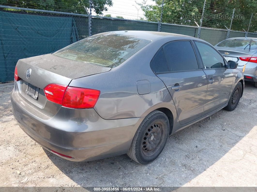 2011 Volkswagen Jetta 2.0l S Gray vin: 3VW2K7AJ8BM058602