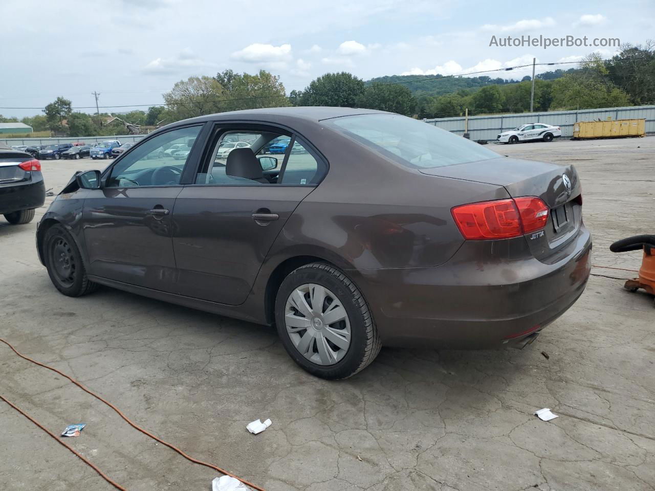 2011 Volkswagen Jetta Base Brown vin: 3VW2K7AJ8BM075058