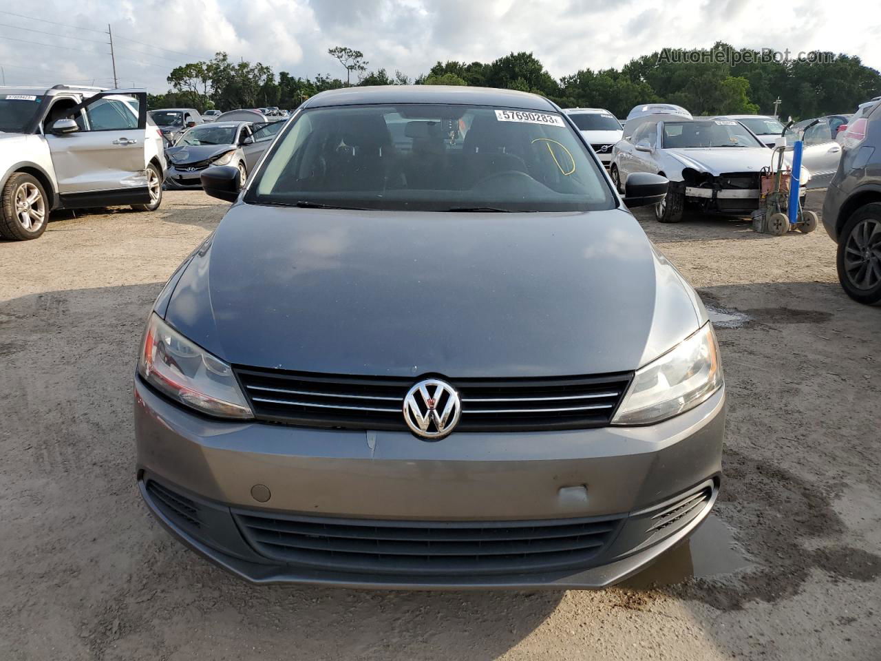 2011 Volkswagen Jetta Base Gray vin: 3VW2K7AJ8BM356874