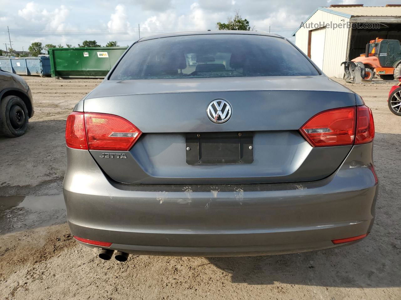 2011 Volkswagen Jetta Base Gray vin: 3VW2K7AJ8BM356874