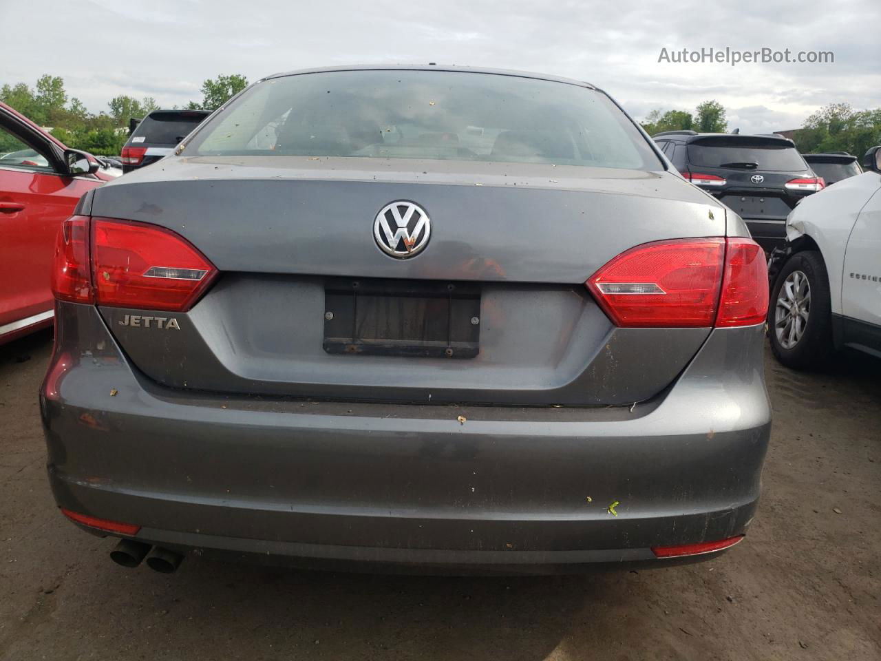 2011 Volkswagen Jetta Base Gray vin: 3VW2K7AJ8BM393228