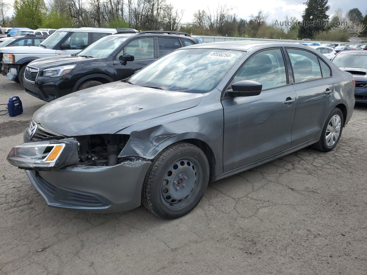 2012 Volkswagen Jetta Base Gray vin: 3VW2K7AJ8CM062747