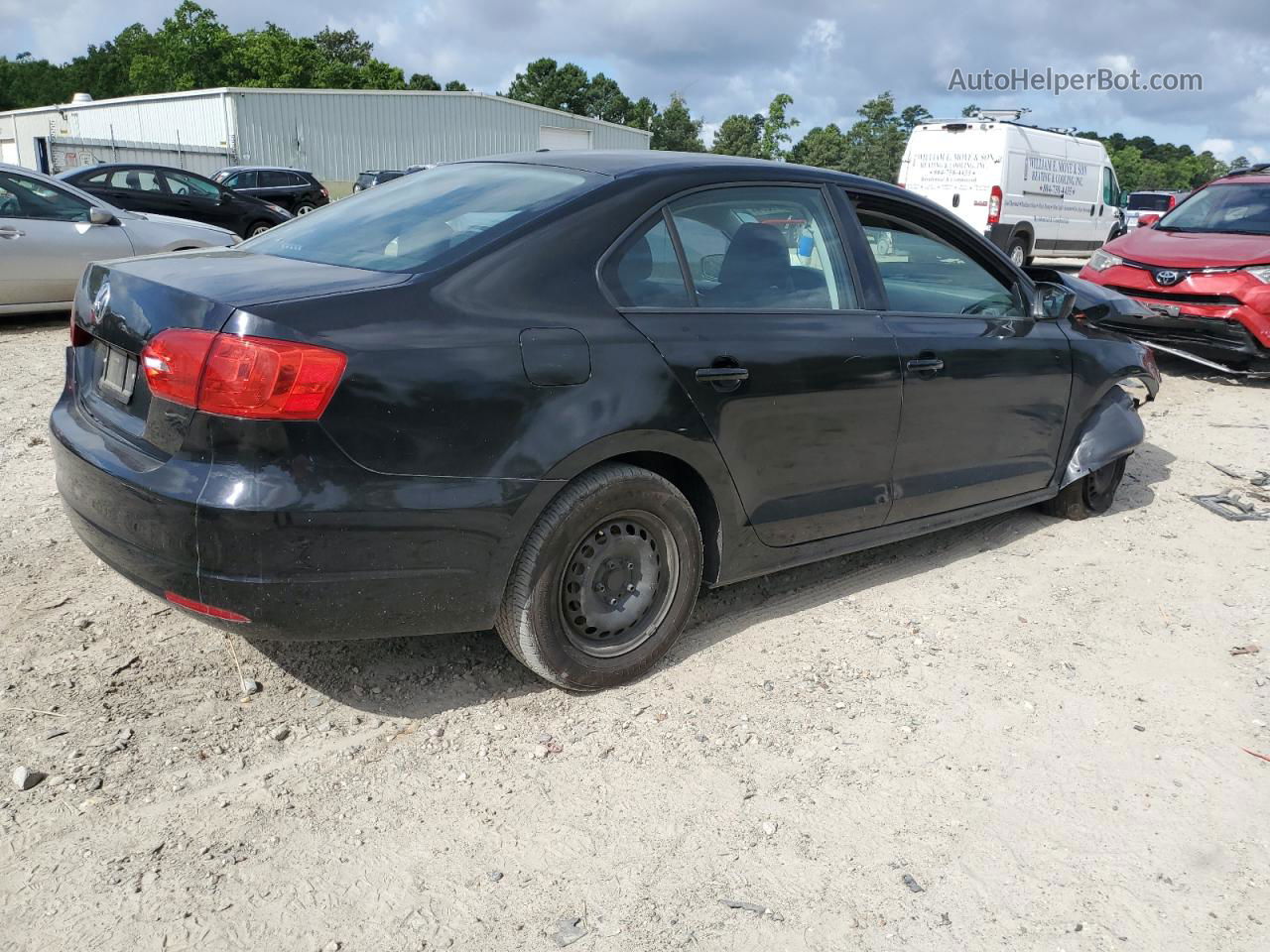 2012 Volkswagen Jetta Base Black vin: 3VW2K7AJ8CM321303