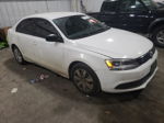 2012 Volkswagen Jetta Base White vin: 3VW2K7AJ8CM355094