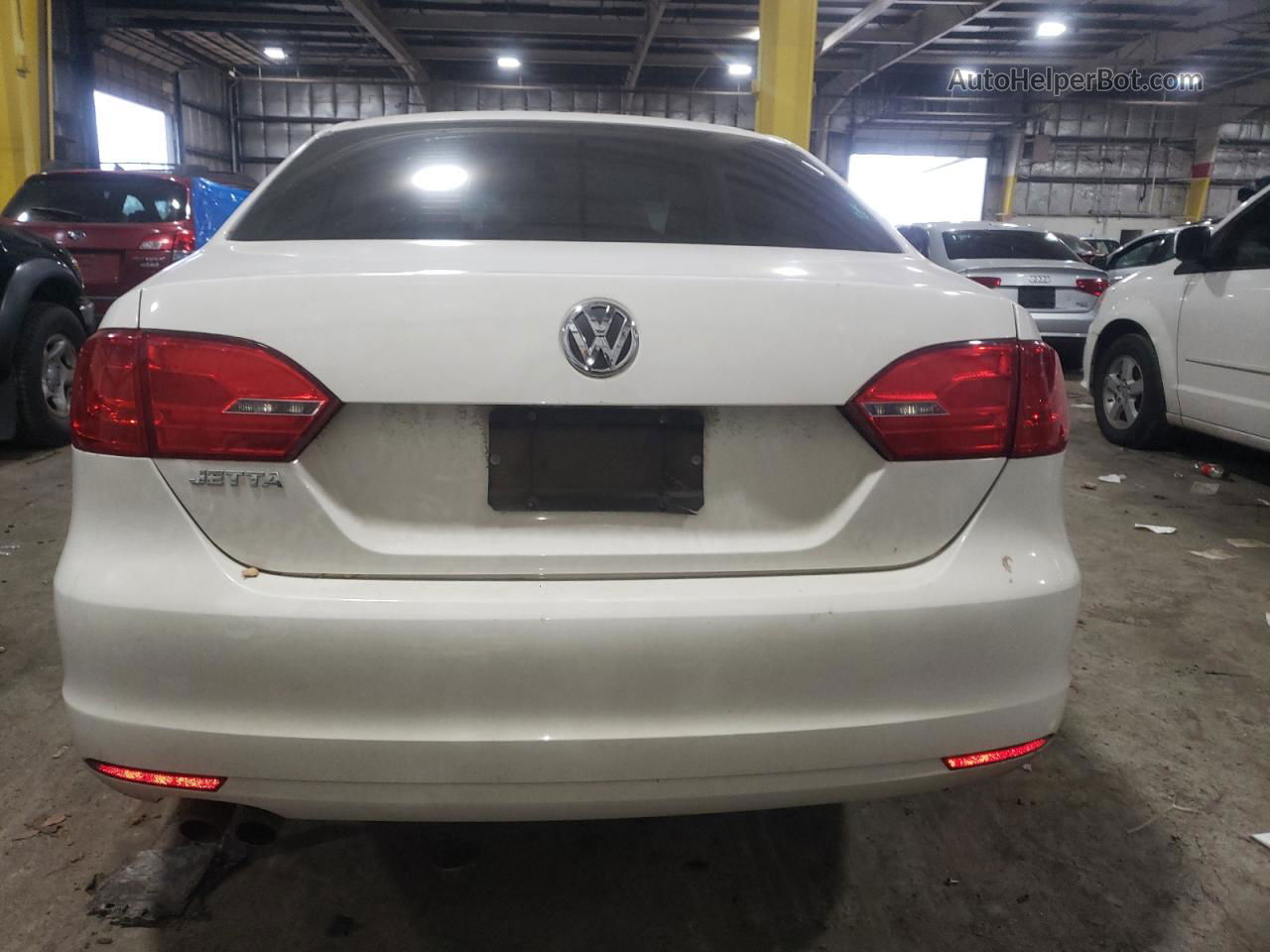 2012 Volkswagen Jetta Base Белый vin: 3VW2K7AJ8CM355094