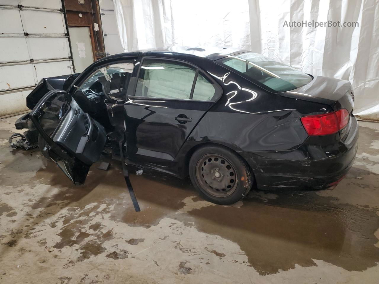 2012 Volkswagen Jetta Base Черный vin: 3VW2K7AJ8CM392792