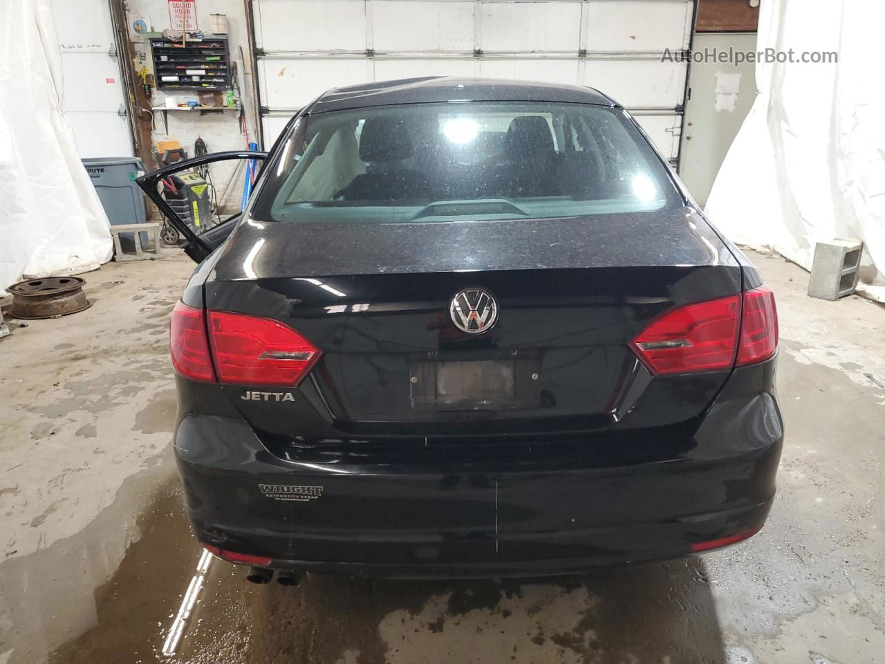 2012 Volkswagen Jetta Base Black vin: 3VW2K7AJ8CM392792