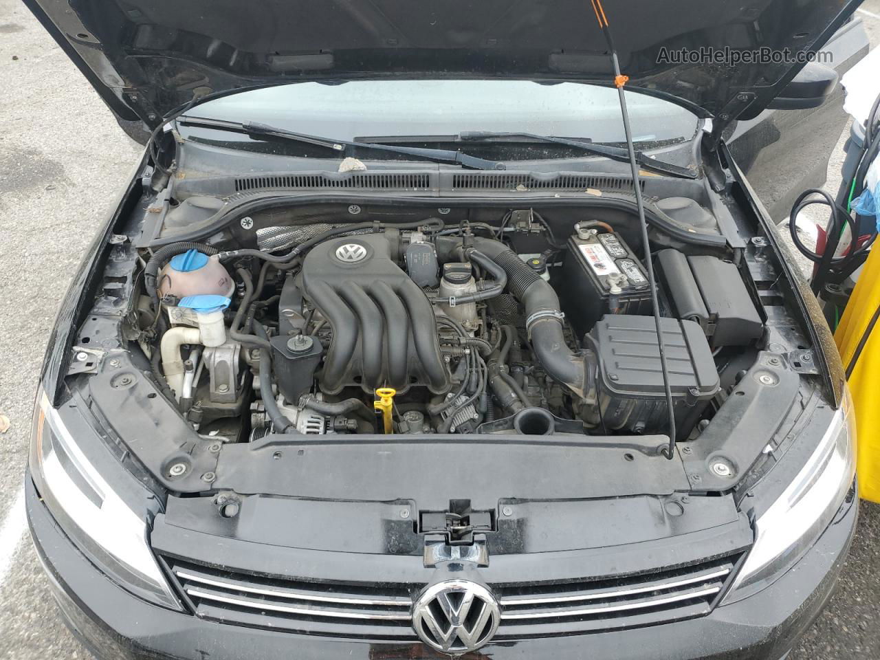 2012 Volkswagen Jetta Base Черный vin: 3VW2K7AJ8CM408473