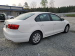 2012 Volkswagen Jetta Base White vin: 3VW2K7AJ8CM408599