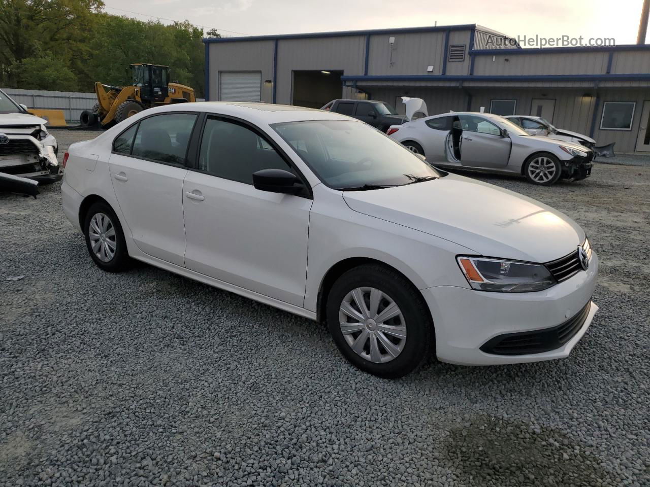 2012 Volkswagen Jetta Base Белый vin: 3VW2K7AJ8CM408599