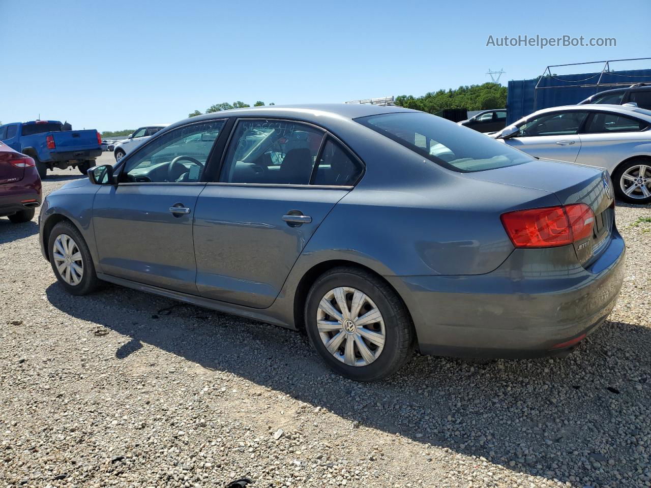 2012 Volkswagen Jetta Base Gray vin: 3VW2K7AJ8CM422664