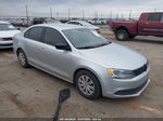 2014 Volkswagen Jetta 2.0l S Silver vin: 3VW2K7AJ8EM327847