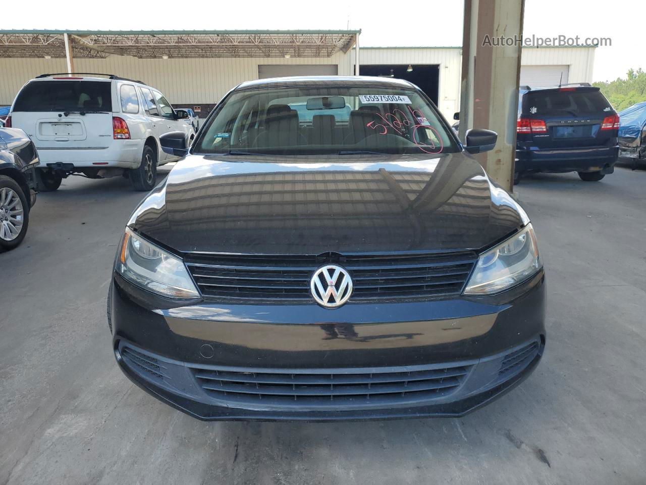 2014 Volkswagen Jetta Base Black vin: 3VW2K7AJ8EM351937