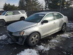 2014 Volkswagen Jetta Base Серебряный vin: 3VW2K7AJ8EM360718