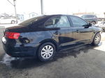 2014 Volkswagen Jetta Base Black vin: 3VW2K7AJ8EM404698