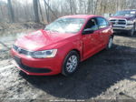 2014 Volkswagen Jetta 2.0l S Красный vin: 3VW2K7AJ8EM410694