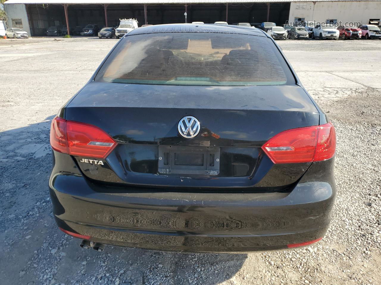 2014 Volkswagen Jetta Base Черный vin: 3VW2K7AJ8EM430587