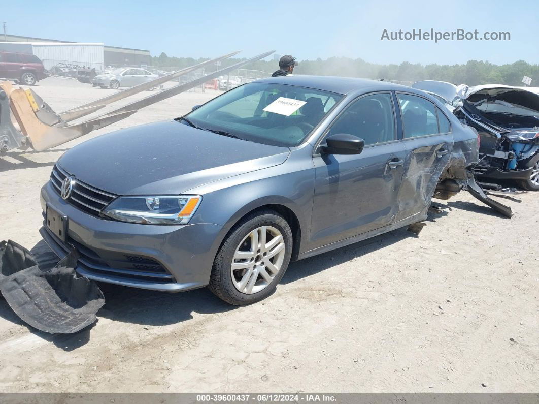 2015 Volkswagen Jetta 2.0l S Gray vin: 3VW2K7AJ8FM243500