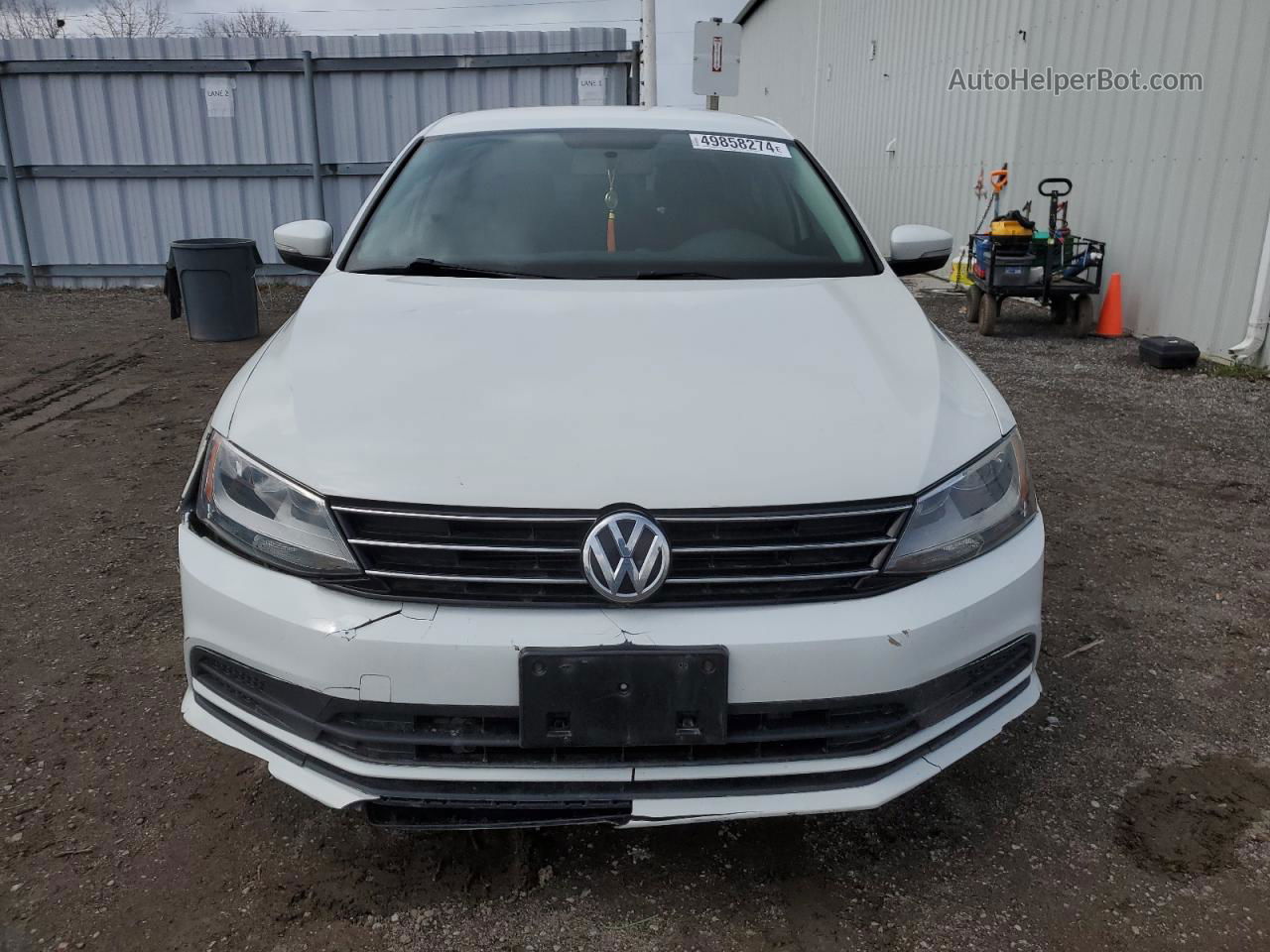 2015 Volkswagen Jetta Base Белый vin: 3VW2K7AJ8FM255095