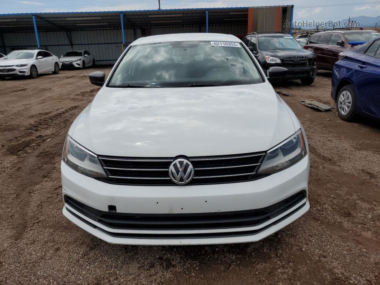 2015 Volkswagen Jetta Base Белый vin: 3VW2K7AJ8FM296262