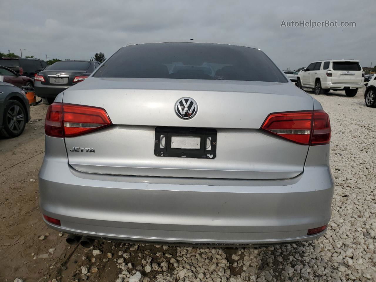 2015 Volkswagen Jetta Base Silver vin: 3VW2K7AJ8FM297508