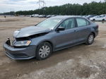 2015 Volkswagen Jetta Base Gray vin: 3VW2K7AJ8FM313383