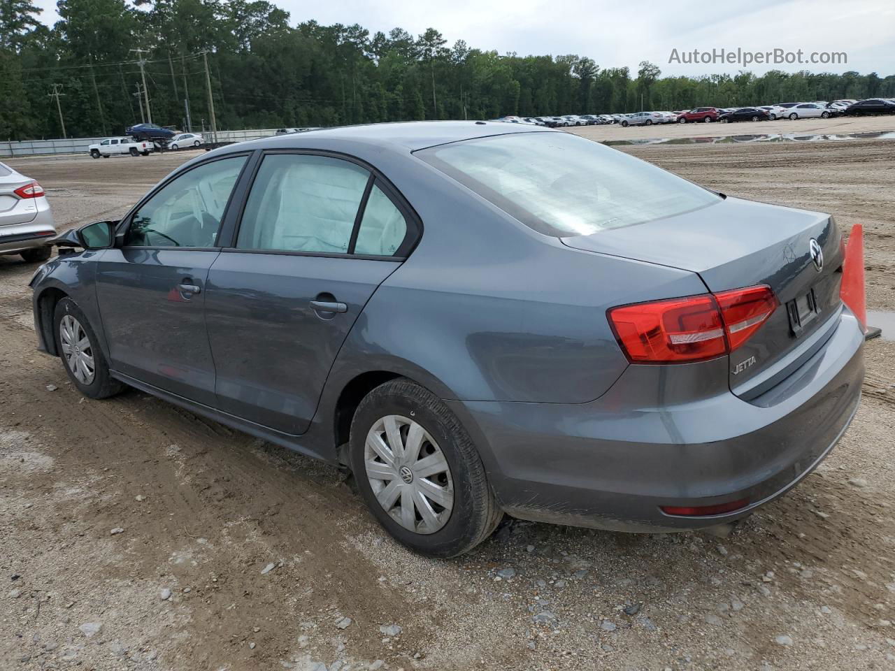 2015 Volkswagen Jetta Base Gray vin: 3VW2K7AJ8FM313383