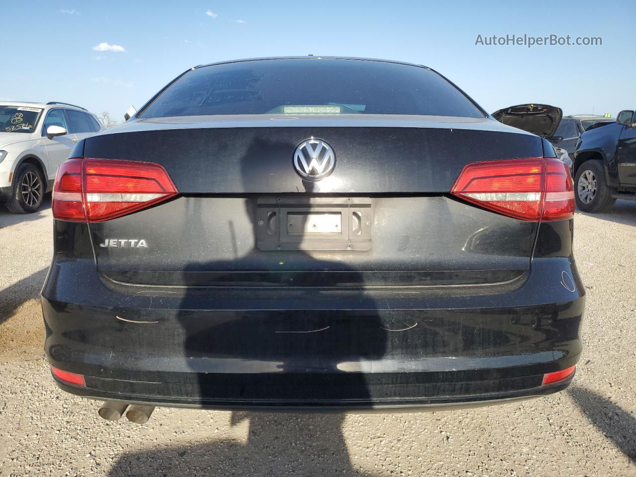 2015 Volkswagen Jetta Base Черный vin: 3VW2K7AJ8FM321399