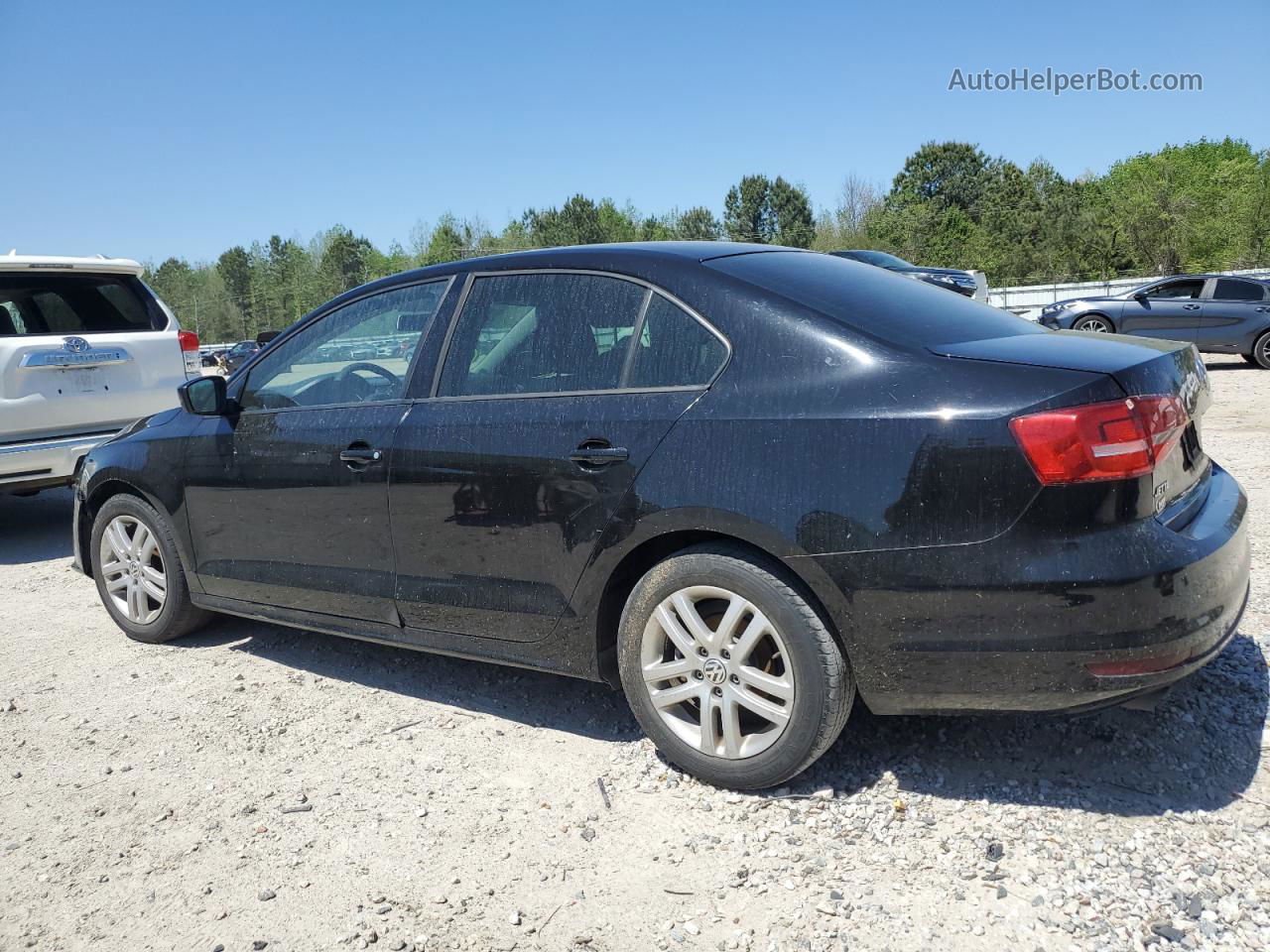 2015 Volkswagen Jetta Base Black vin: 3VW2K7AJ8FM350059