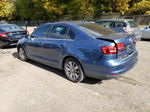 2015 Volkswagen Jetta Base Blue vin: 3VW2K7AJ8FM425195